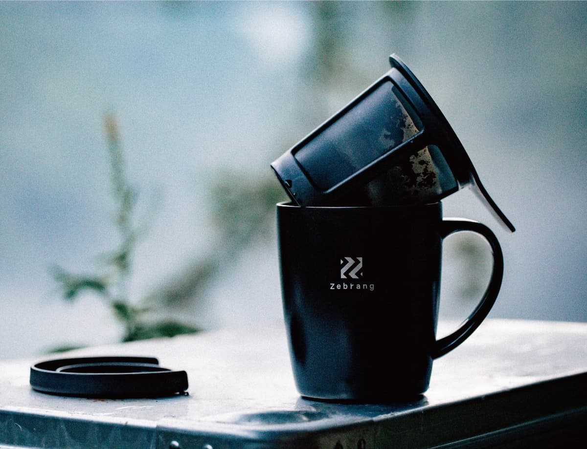 Hario ZB-SMCM-300B Zebrang Insulated Mug with Lid 300ml