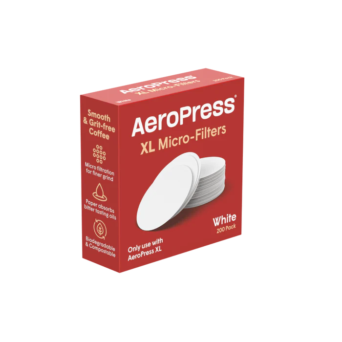 Aeropress XL Papirfilter Hvit, 200stk