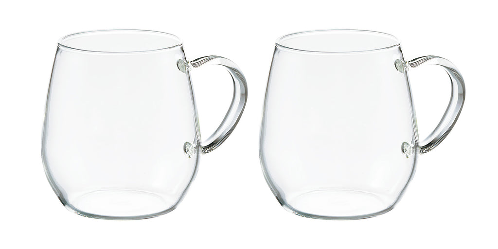 Hario RDM-1824 Rund glasskopp 2 stk (360ml)