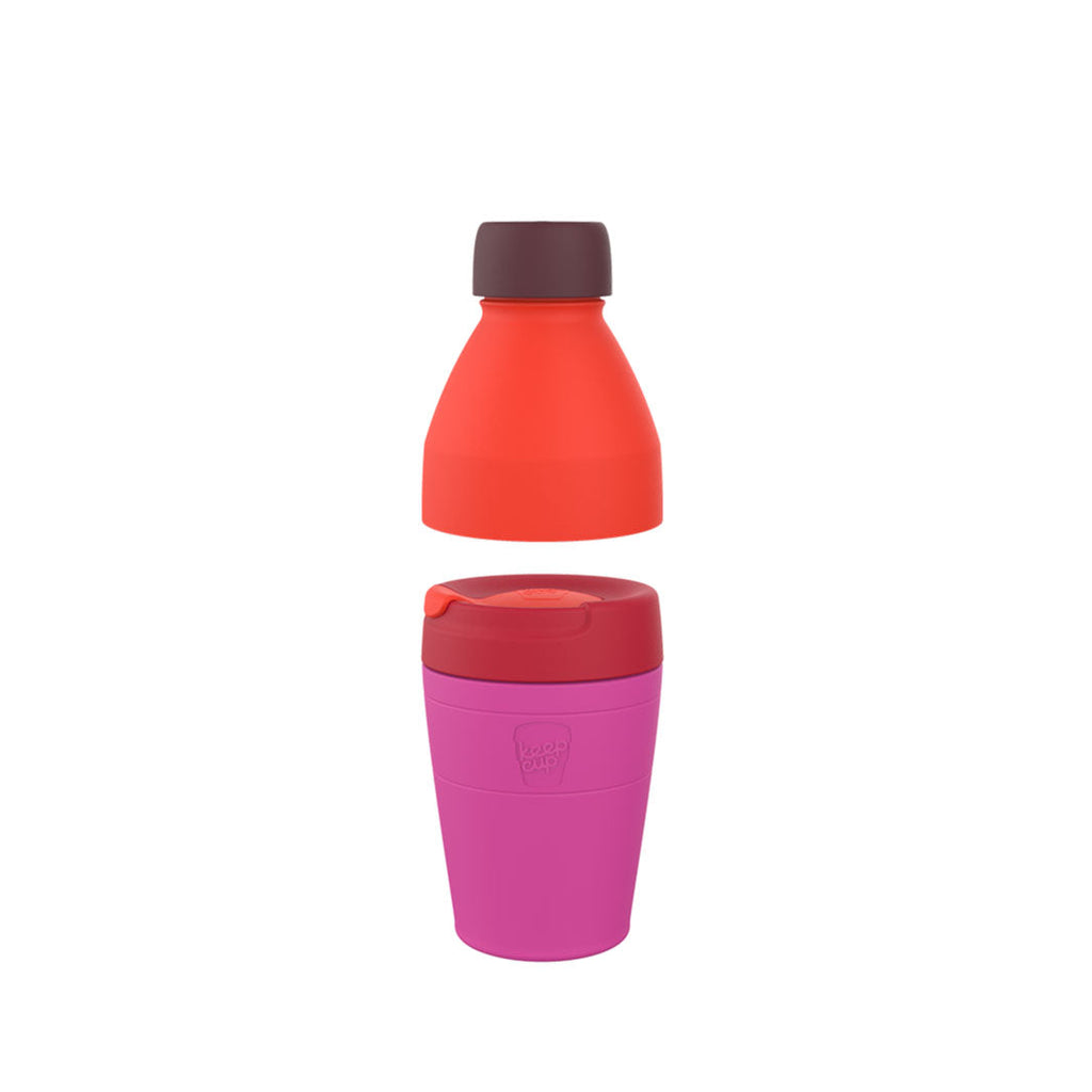 KeepCup Helix sett med termobeger og flaske Afterglow - KAFFAbutikk