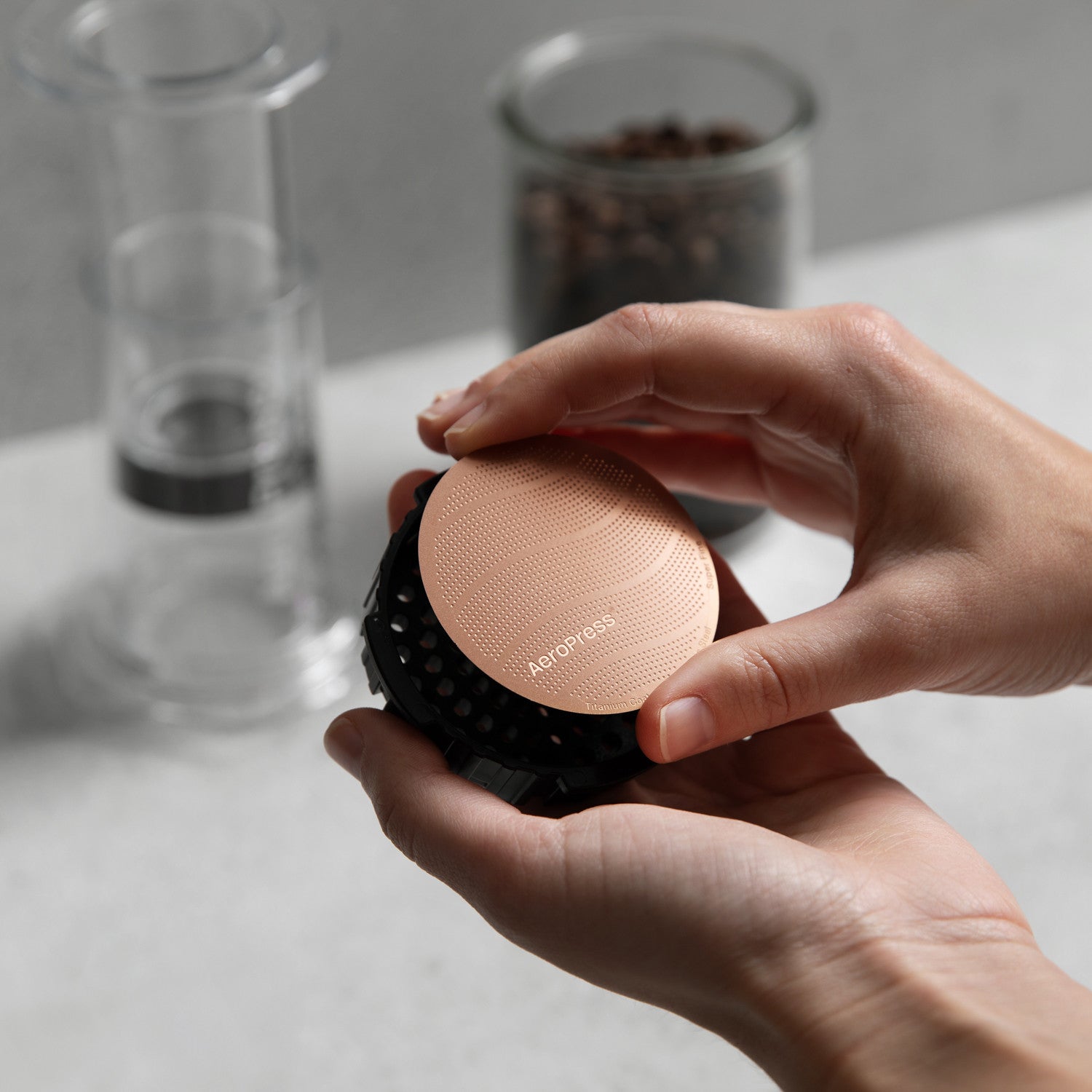 Aeropress Gulltone metalfilter